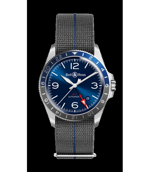 Copy Bell & Ross BR V2-93 GMT Blue Steel