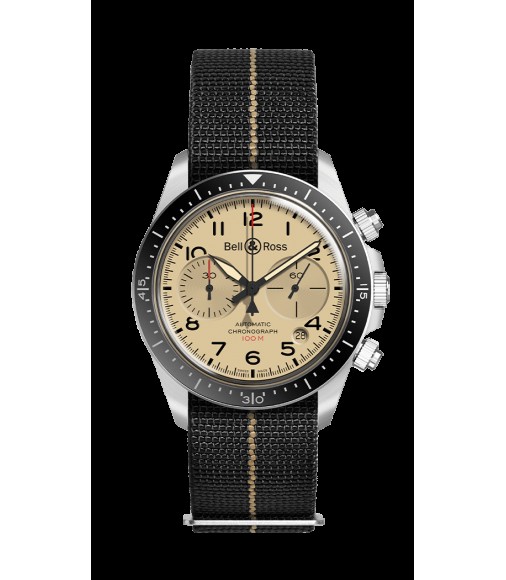 Copy Bell & Ross Vintage Military Beige Men's BRV292-BEI-ST/SF