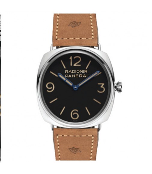 Fake Panerai Radiomir 3 Days Acciaio 47 mm Manual-winding Black Dial Men's PAM00720