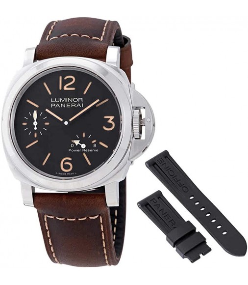 Fake Panerai Luminor 8 Days Power Reserve Manual-winding Black Dial 44 mm Men's PAM00795