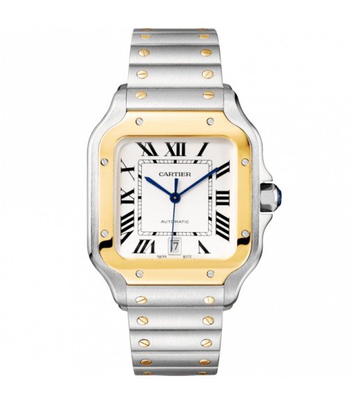 Replica Cartier Santos de Cartier Large Steel & 18ct Yellow Gold W2SA0009