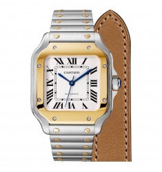 Replica Cartier Santos Medium Steel & Yellow Gold W2SA0016