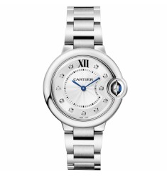 Replica Cartier Ballon Bleu de Cartier 33mm Steel Diamond Dial W4BB0020