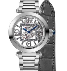 Replica Cartier Pasha De Cartier Stainless Steel Skeleton Dial WHPA0007