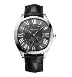 Fake Cartier Drive De Cartier Grey/Leather WSNM0018