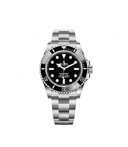 Copy Rolex Submariner Oystersteel Black Cerachrom Bezel Watch