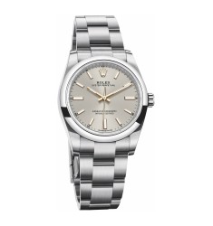 Copy Rolex Oyster Perpetual 34 Silver Dial Oyster Watch