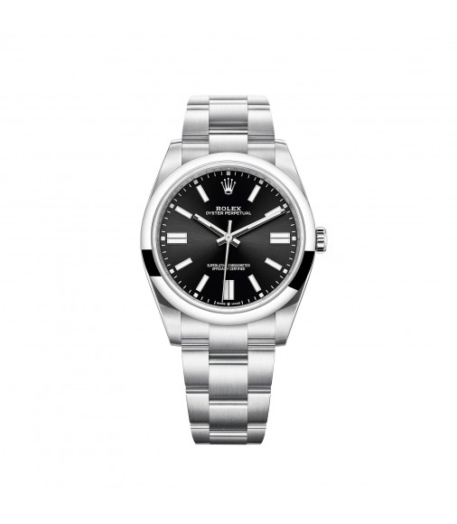 Copy Rolex Oyster Perpetual 41 Bright Black Dial Oyster Watch
