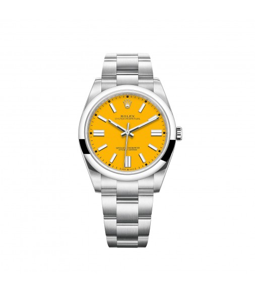 Copy Rolex Oyster Perpetual 41 Yellow Dial Oyster Watch