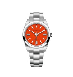 Copy Rolex Oyster Perpetual 41 Coral Red Dial Oyster Watch