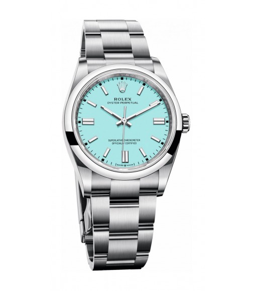 Copy Rolex Oyster Perpetual 36 Turquoise Blue Dial Oyster Watch