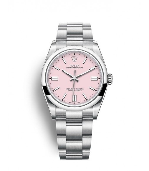 Copy Rolex Oyster Perpetual 36 Candy Pink Dial Oyster Watch