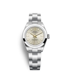 Copy Rolex Oyster Perpetual 28 silver dial Watch