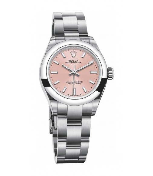 Copy Rolex Oyster Perpetual 28 pink dial Watch