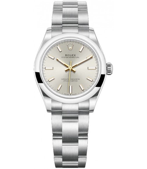 Copy Rolex Oyster Perpetual 31 silver dial Watch