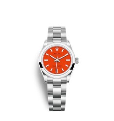 Copy Rolex Oyster Perpetual 31 coral red dial Watch
