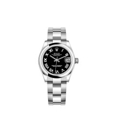 Copy Rolex Datejust 31 Oystersteel bright black dial Watch