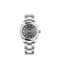 Copy Rolex Datejust 31 Oystersteel dark grey dial Watch