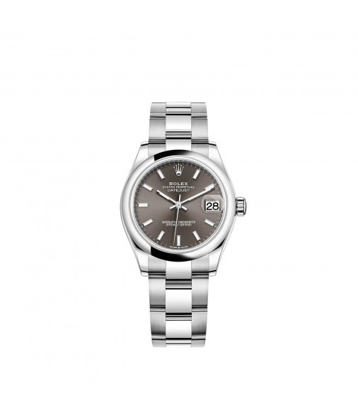 Copy Rolex Datejust 31 Oystersteel dark grey dial Watch