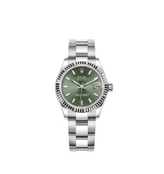 Copy Rolex Datejust 31 White Rolesor mint green dial Watch