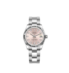 Copy Rolex Datejust 31 White Rolesor diamond-set dial Oyster Watch