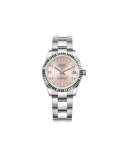 Copy Rolex Datejust 31 White Rolesor diamond-set dial Oyster Watch