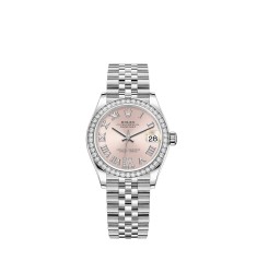 Copy Rolex Datejust 31 White Rolesor pink diamond-set dial Jubilee Watch