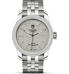 Copy Tudor Glamour Day Date Steel / Jacquard Silver / m56000-0003