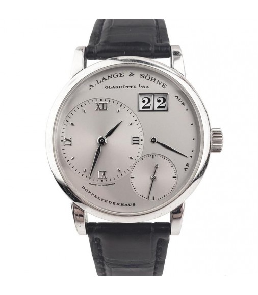 Replica A. Lange & Söhne 'Kleine 1' Platinum Mechanical Silver Roman 36mm Watch 111.025