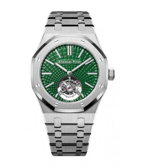 Replica Audemars Piguet Royal Oak Self-Winding Flying Tourbillon Titanium Green 26534TI.OO.1220TI.01