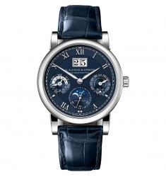 Replica A. Lange & Söhne Langematik Perpetual White gold with blue dial 310.028