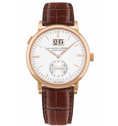 Replica A. Lange & Söhne Saxonia Outsize Date Pink Pink Gold Argente Dial 38.5mm 381.032
