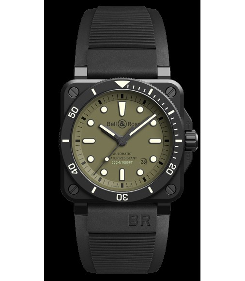 Replica Bell & Ross Br 03-92 Diver Military Limited Edition BR0392-D-KA-CE-SRB