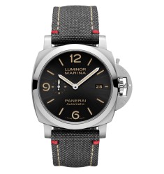Replica Panerai Luminor Marina Stainless Steel 44mm Black Dial watch PAM01025