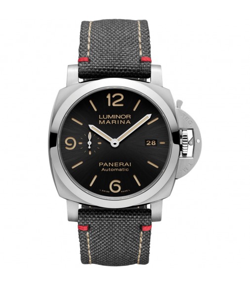 Replica Panerai Luminor Marina Stainless Steel 44mm Black Dial watch PAM01025
