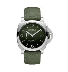 Fake Panerai Luminor Stainless Steel 44mm Green Dial PAM01356 replica