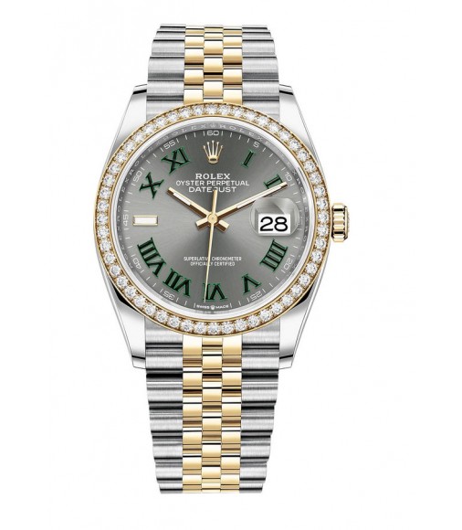 Fake Rolex Datejust 36 Yellow Rolesor combination of Oystersteel 18 ct gold M126283RBR-0021