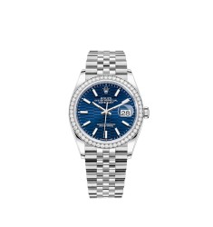 Copy Rolex Datejust 36 Rolesor combination of Oystersteel and 18 ct white gold M126284RBR-0041