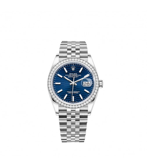 Copy Rolex Datejust 36 Rolesor combination of Oystersteel and 18 ct white gold M126284RBR-0041