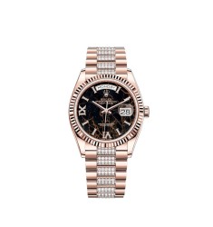 Replica Rolex Day-Date 36 18 ct Everose gold M128235-0042 Watch