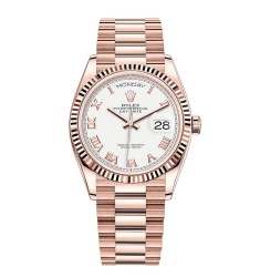 Copy Rolex Day-Date 36 18 ct Everose gold M128235-0052 Watch