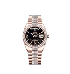 Replica Rolex Day-Date 36 Watch 18 ct Everose gold M128345RBR-0045