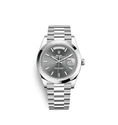 Replica Rolex Day-Date 40 Watch Platinum M228206-0045