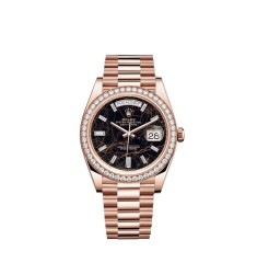 Replica Rolex Day-Date 40 Watch 18 ct Everose gold M228345RBR-0016