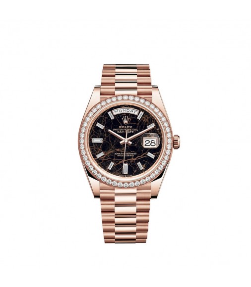 Replica Rolex Day-Date 40 Watch 18 ct Everose gold M228345RBR-0016
