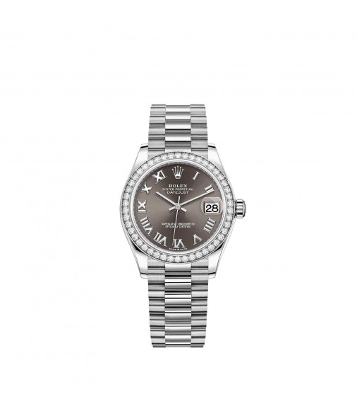 Replica Rolex Datejust 31 18 ct white gold M278289RBR-0017 Watch