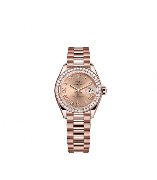Replica Rolex Lady-Datejust 18 ct Everose gold M279135RBR-0027 Watch