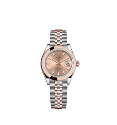 Replica Rolex Lady-Datejust Rolesor combination of Oystersteel 18 ct Everose gold M279161-0023