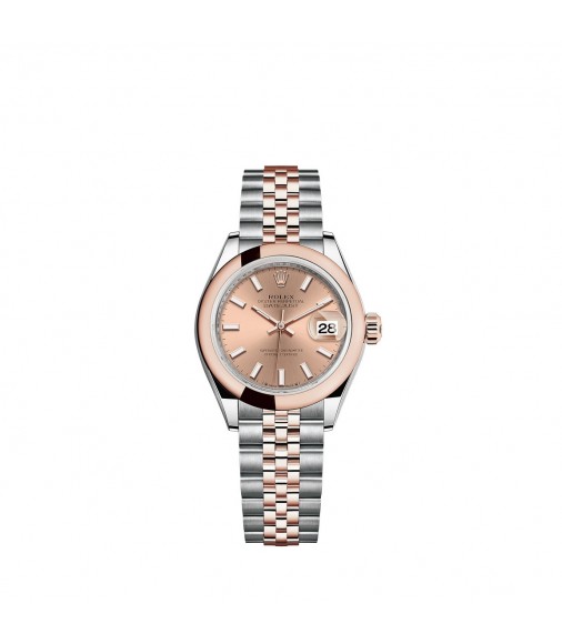 Replica Rolex Lady-Datejust Rolesor combination of Oystersteel 18 ct Everose gold M279161-0023