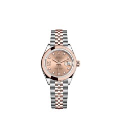 Copy Rolex Lady-Datejust Rolesor Oystersteel and 18 ct Everose gold M279161-0027